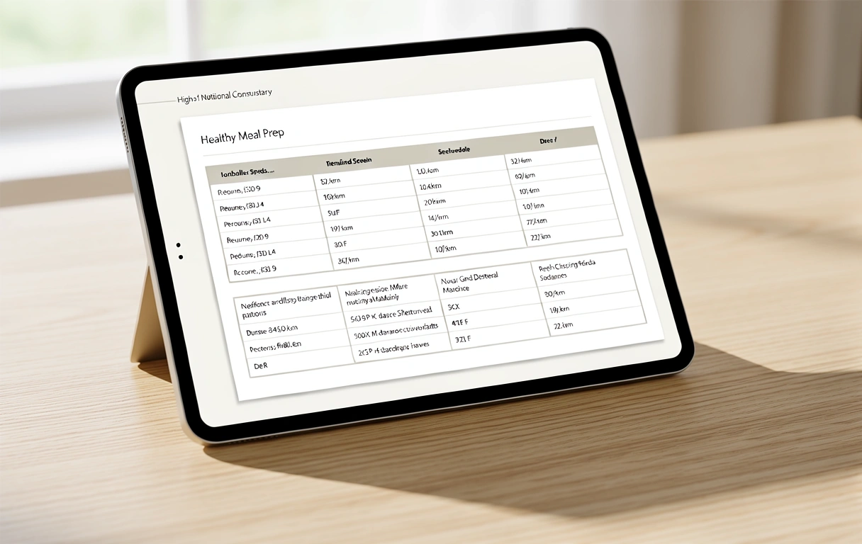 Digital Nutrition Planning